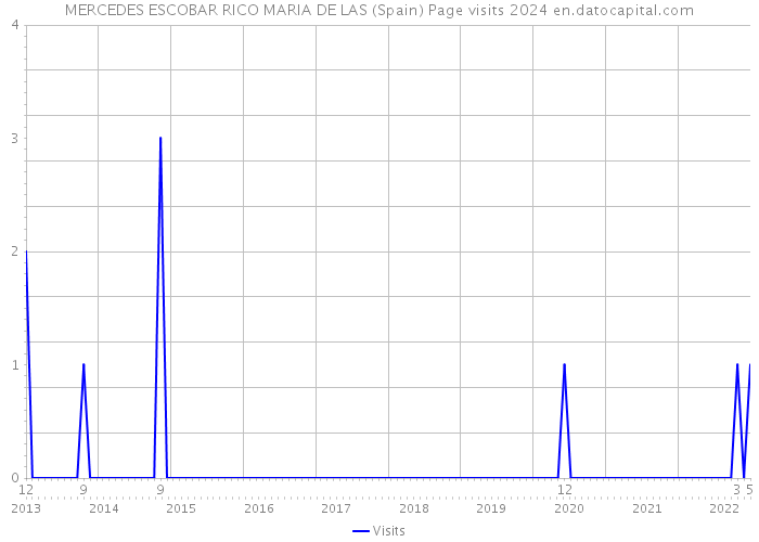 MERCEDES ESCOBAR RICO MARIA DE LAS (Spain) Page visits 2024 