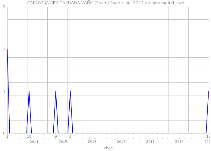 CARLOS JAVIER CARUANA VAÑO (Spain) Page visits 2024 