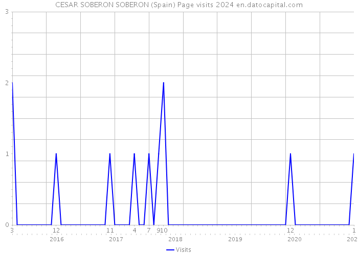 CESAR SOBERON SOBERON (Spain) Page visits 2024 