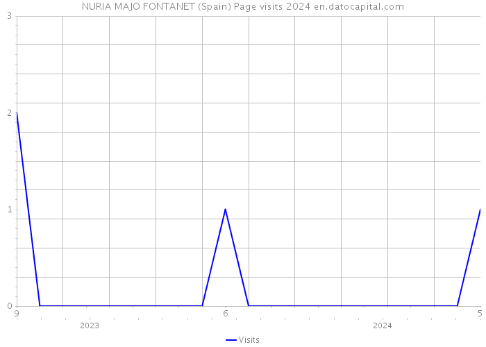 NURIA MAJO FONTANET (Spain) Page visits 2024 