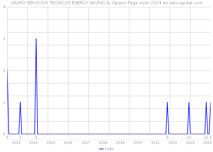 GRUPO SERVICIOS TECNICOS ENERGY SAVING SL (Spain) Page visits 2024 