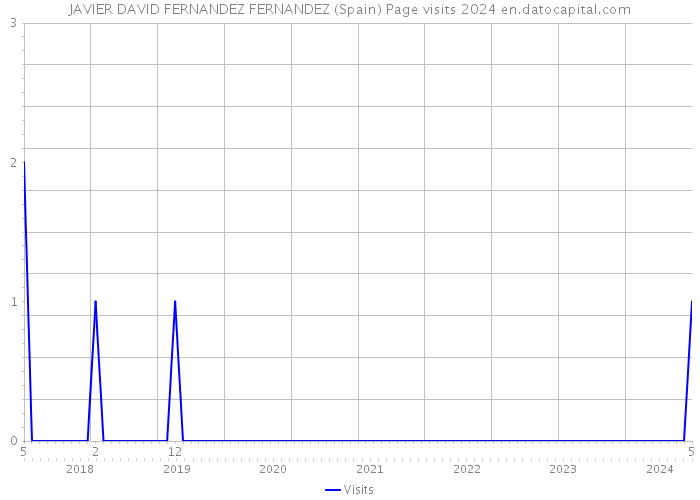 JAVIER DAVID FERNANDEZ FERNANDEZ (Spain) Page visits 2024 