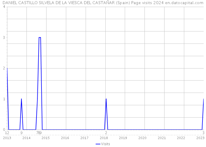 DANIEL CASTILLO SILVELA DE LA VIESCA DEL CASTAÑAR (Spain) Page visits 2024 