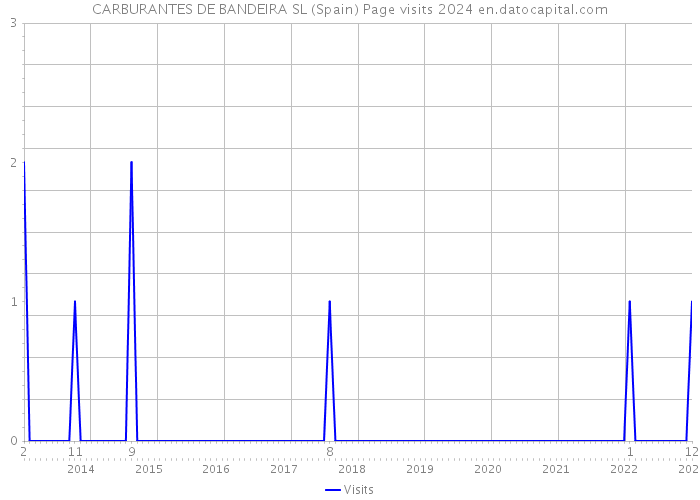 CARBURANTES DE BANDEIRA SL (Spain) Page visits 2024 