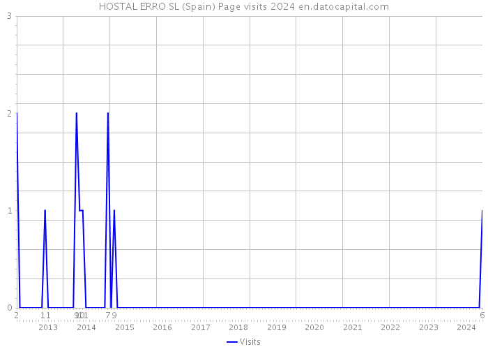 HOSTAL ERRO SL (Spain) Page visits 2024 