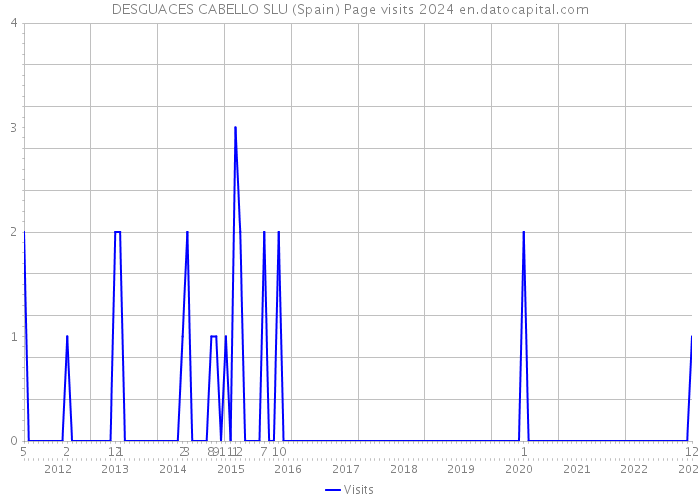 DESGUACES CABELLO SLU (Spain) Page visits 2024 