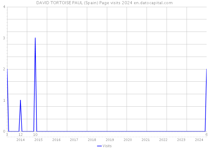 DAVID TORTOISE PAUL (Spain) Page visits 2024 