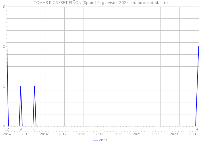 TOMAS P GASSET PIÑON (Spain) Page visits 2024 