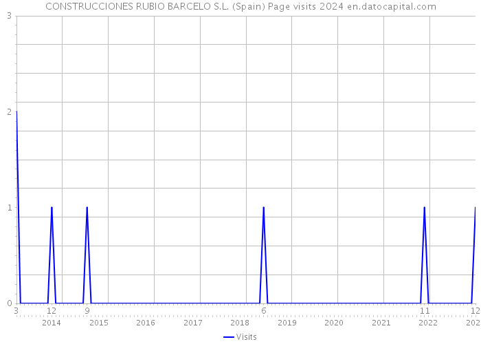 CONSTRUCCIONES RUBIO BARCELO S.L. (Spain) Page visits 2024 