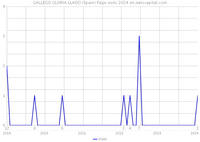 GALLEGO GLORIA LLADO (Spain) Page visits 2024 