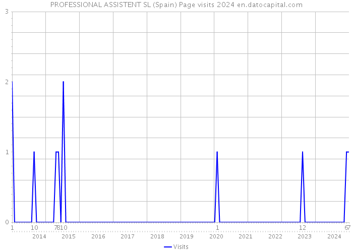 PROFESSIONAL ASSISTENT SL (Spain) Page visits 2024 