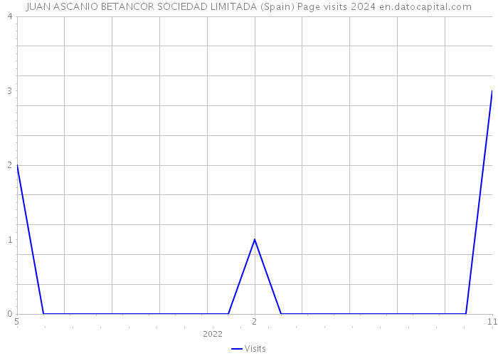 JUAN ASCANIO BETANCOR SOCIEDAD LIMITADA (Spain) Page visits 2024 