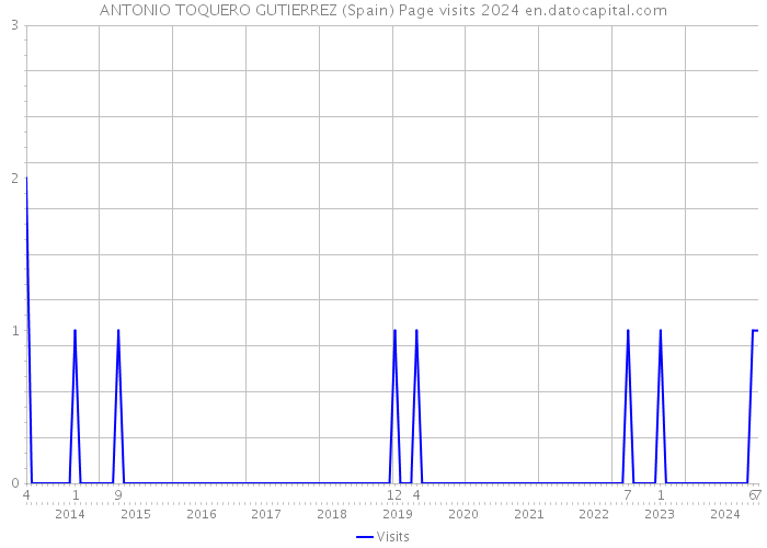 ANTONIO TOQUERO GUTIERREZ (Spain) Page visits 2024 