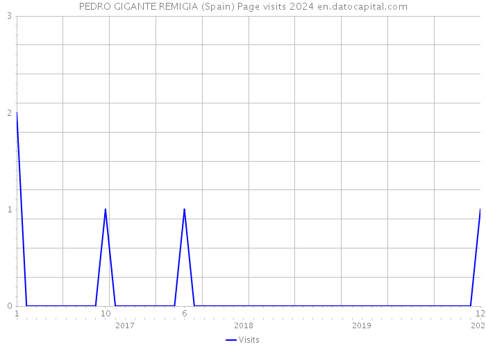 PEDRO GIGANTE REMIGIA (Spain) Page visits 2024 