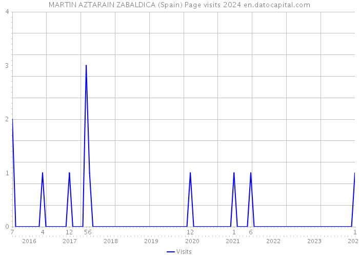 MARTIN AZTARAIN ZABALDICA (Spain) Page visits 2024 