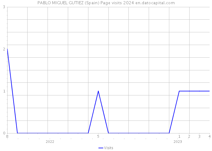 PABLO MIGUEL GUTIEZ (Spain) Page visits 2024 