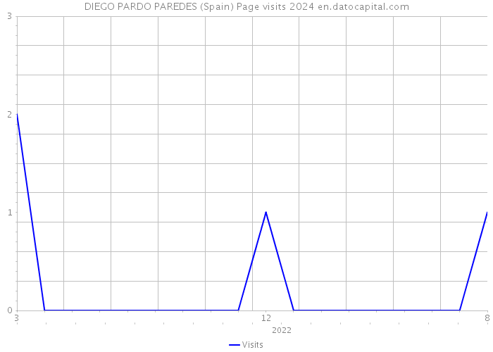 DIEGO PARDO PAREDES (Spain) Page visits 2024 