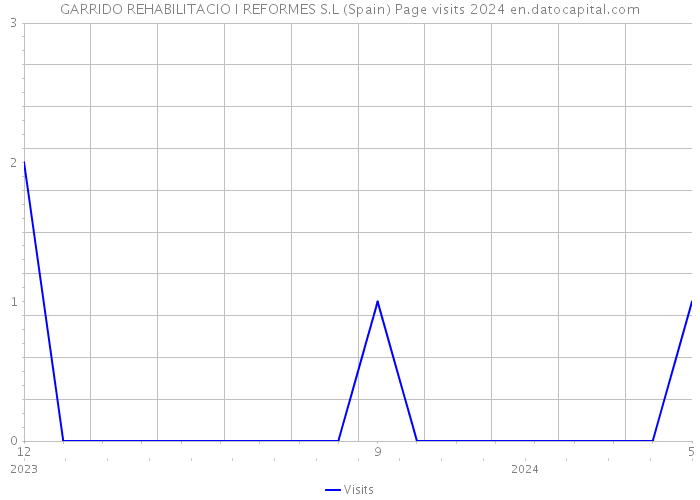 GARRIDO REHABILITACIO I REFORMES S.L (Spain) Page visits 2024 
