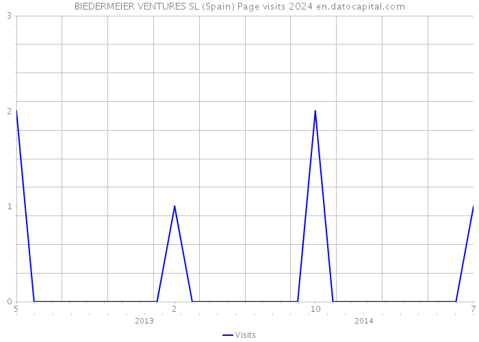 BIEDERMEIER VENTURES SL (Spain) Page visits 2024 