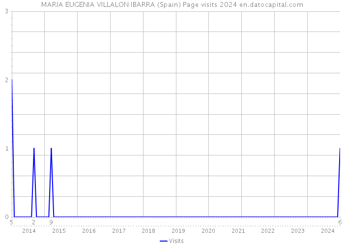 MARIA EUGENIA VILLALON IBARRA (Spain) Page visits 2024 