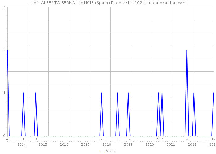 JUAN ALBERTO BERNAL LANCIS (Spain) Page visits 2024 