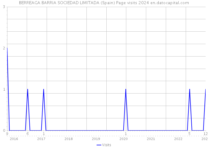 BERREAGA BARRIA SOCIEDAD LIMITADA (Spain) Page visits 2024 