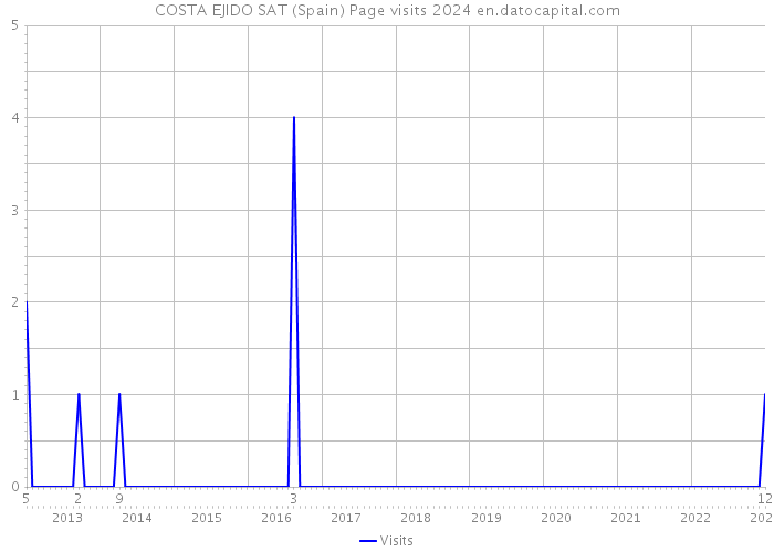 COSTA EJIDO SAT (Spain) Page visits 2024 