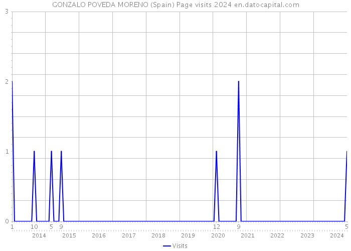GONZALO POVEDA MORENO (Spain) Page visits 2024 