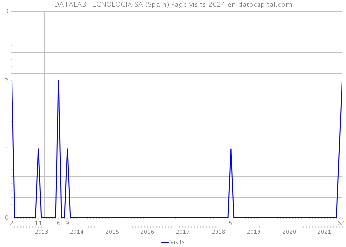 DATALAB TECNOLOGIA SA (Spain) Page visits 2024 