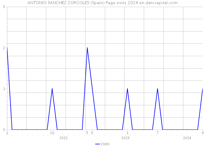 ANTONIO SANCHEZ CORCOLES (Spain) Page visits 2024 