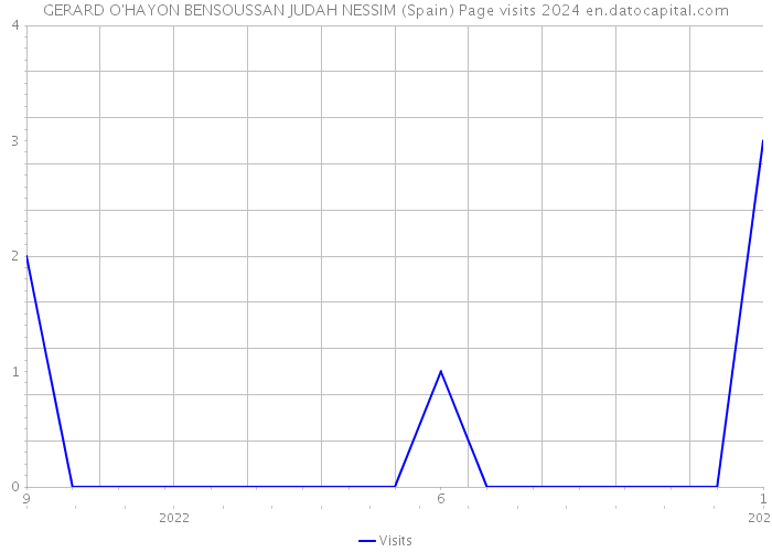 GERARD O'HAYON BENSOUSSAN JUDAH NESSIM (Spain) Page visits 2024 