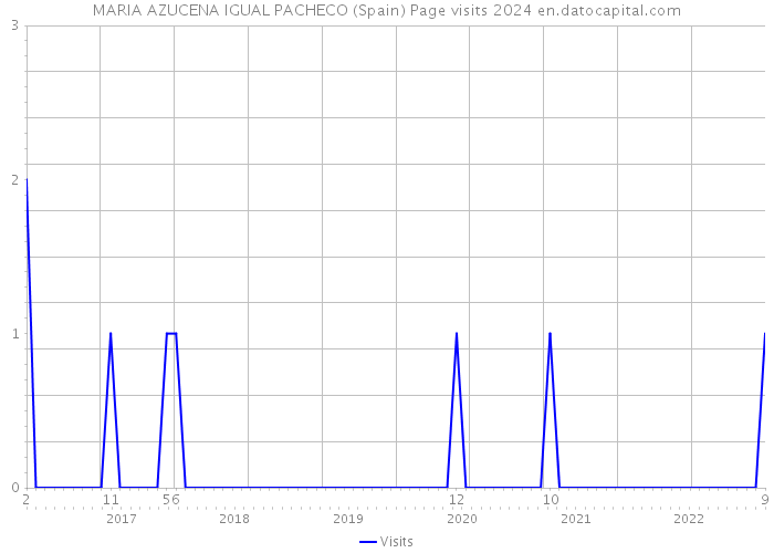 MARIA AZUCENA IGUAL PACHECO (Spain) Page visits 2024 