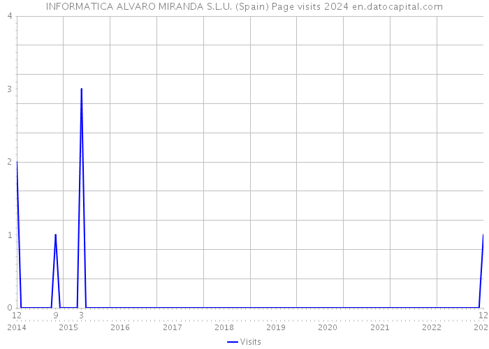 INFORMATICA ALVARO MIRANDA S.L.U. (Spain) Page visits 2024 