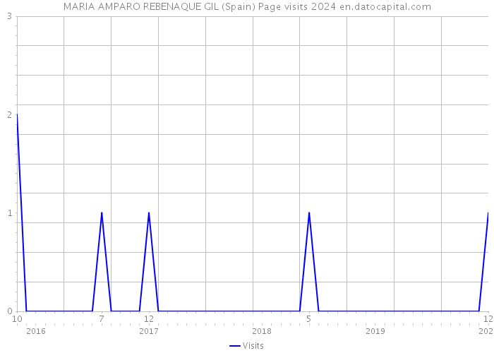 MARIA AMPARO REBENAQUE GIL (Spain) Page visits 2024 