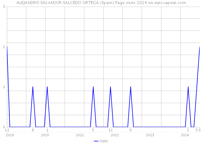 ALEJANDRO SALVADOR SALCEDO ORTEGA (Spain) Page visits 2024 