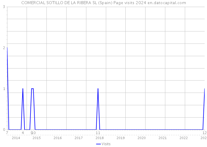 COMERCIAL SOTILLO DE LA RIBERA SL (Spain) Page visits 2024 