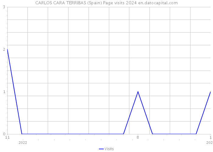 CARLOS CARA TERRIBAS (Spain) Page visits 2024 