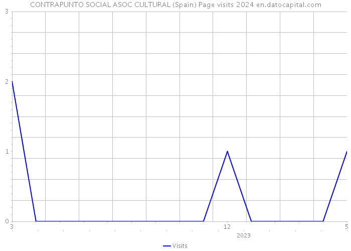 CONTRAPUNTO SOCIAL ASOC CULTURAL (Spain) Page visits 2024 