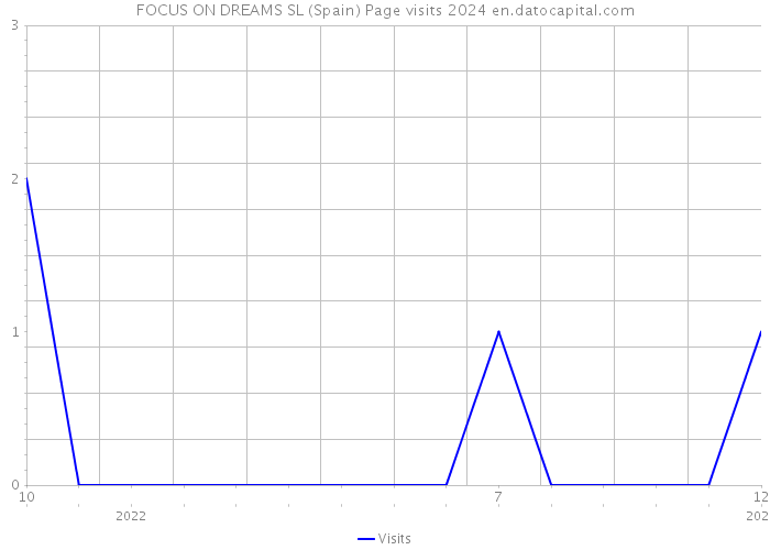 FOCUS ON DREAMS SL (Spain) Page visits 2024 