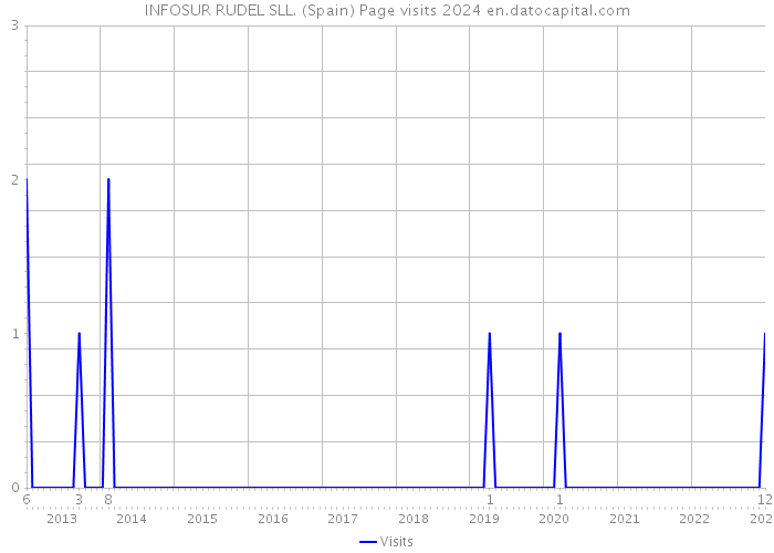 INFOSUR RUDEL SLL. (Spain) Page visits 2024 