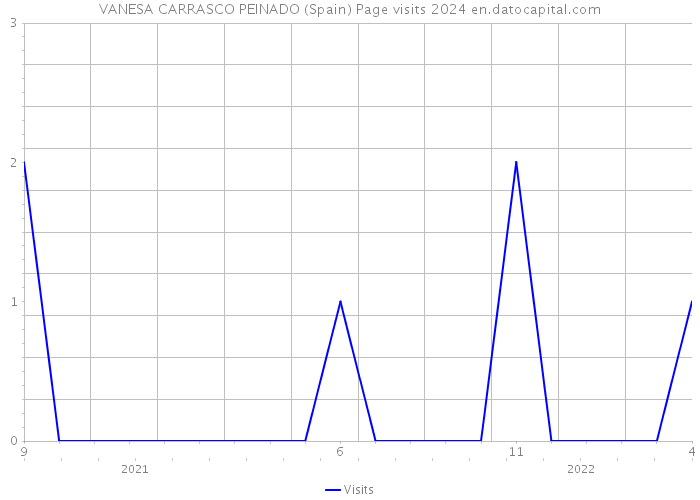 VANESA CARRASCO PEINADO (Spain) Page visits 2024 