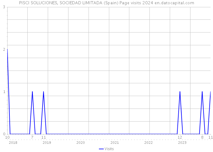 PISCI SOLUCIONES, SOCIEDAD LIMITADA (Spain) Page visits 2024 