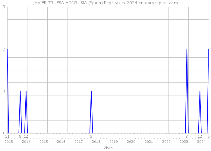 JAVIER TRUEBA HONRUBIA (Spain) Page visits 2024 