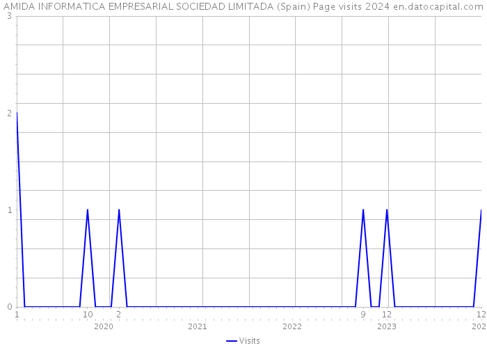 AMIDA INFORMATICA EMPRESARIAL SOCIEDAD LIMITADA (Spain) Page visits 2024 