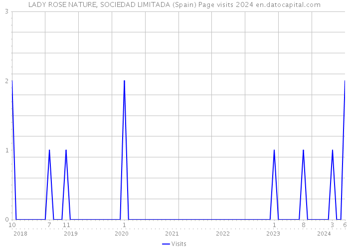 LADY ROSE NATURE, SOCIEDAD LIMITADA (Spain) Page visits 2024 