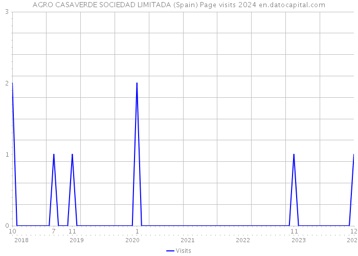 AGRO CASAVERDE SOCIEDAD LIMITADA (Spain) Page visits 2024 