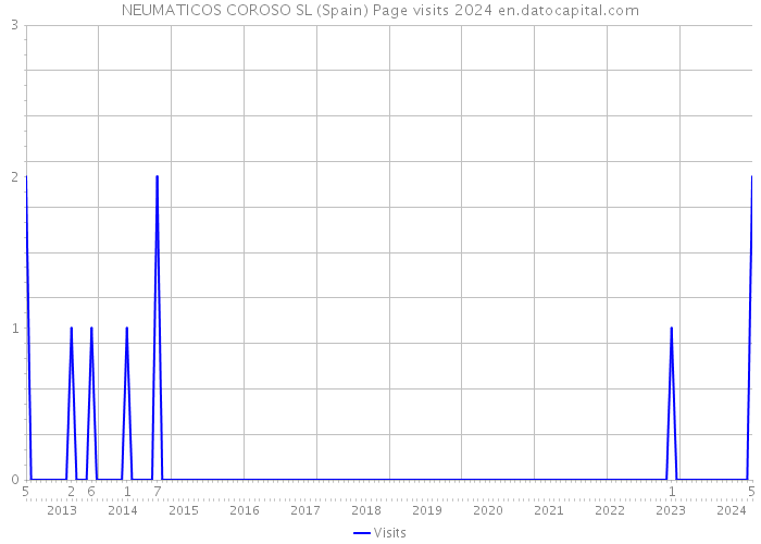 NEUMATICOS COROSO SL (Spain) Page visits 2024 