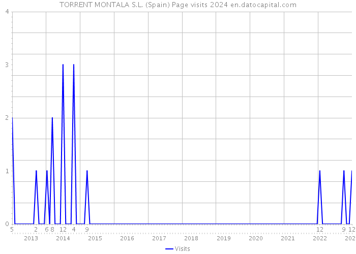 TORRENT MONTALA S.L. (Spain) Page visits 2024 