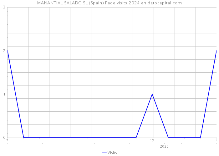 MANANTIAL SALADO SL (Spain) Page visits 2024 