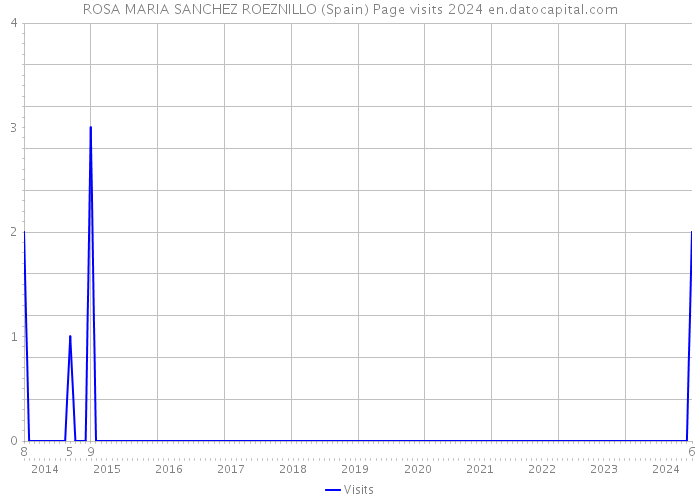 ROSA MARIA SANCHEZ ROEZNILLO (Spain) Page visits 2024 